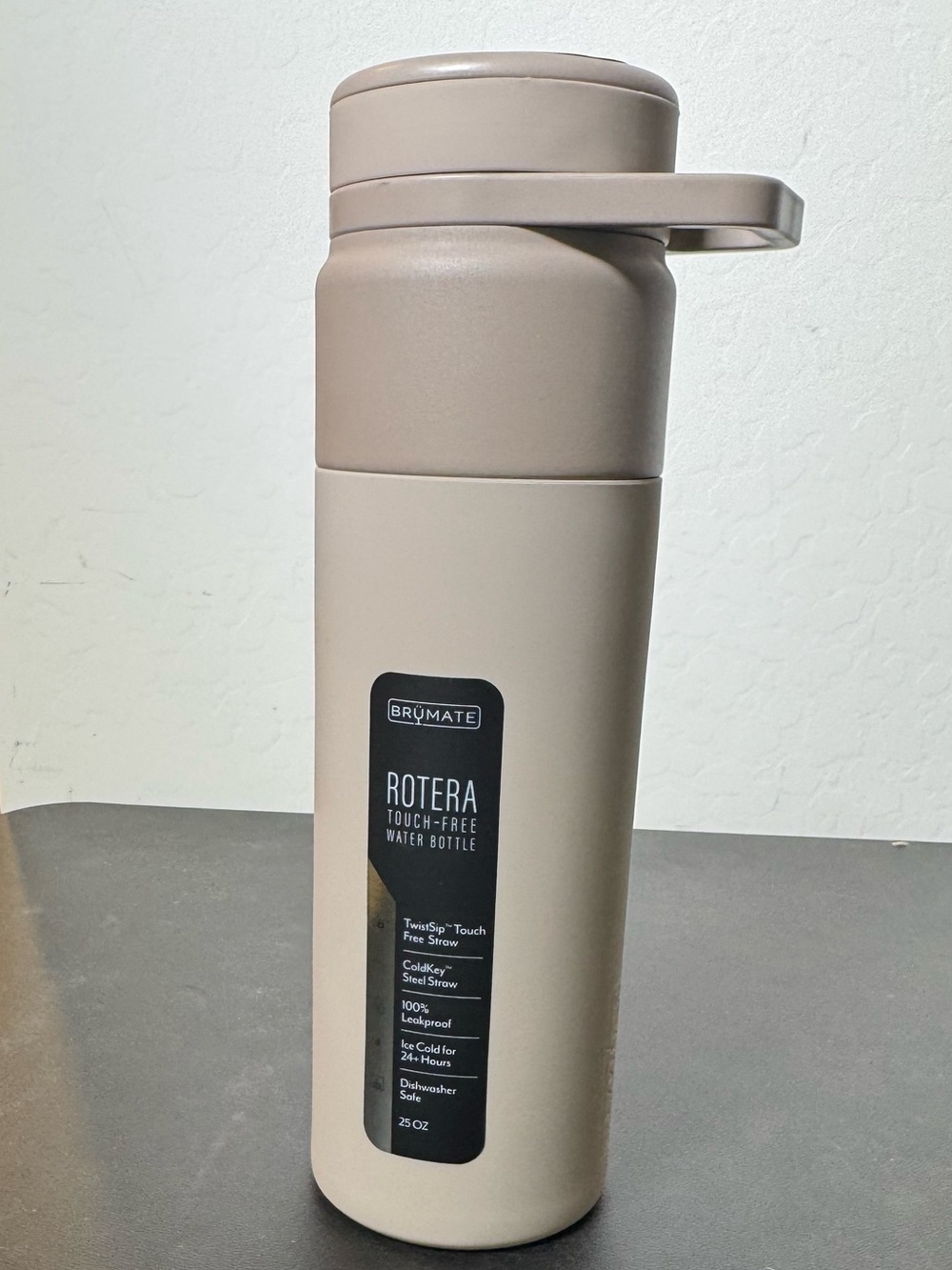 Brumate Rotera Touch-Free Water Bottle - Mocha